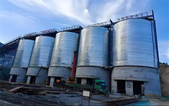 辽宁螺旋卷板仓施工现场